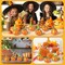 30 Pieces Thanksgiving Paper Strip Pumpkin Craft Kit DIY Fall Gratitude Pumpkin Thankful Crafts. Autumn Holiday Religious Crafts Decoration Home School Classroom Party Fun Activities for Children